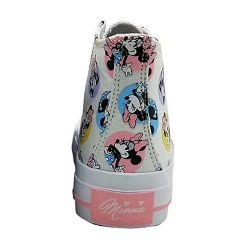 Disney GIrls Minnie Mouse Hightop Sneaker