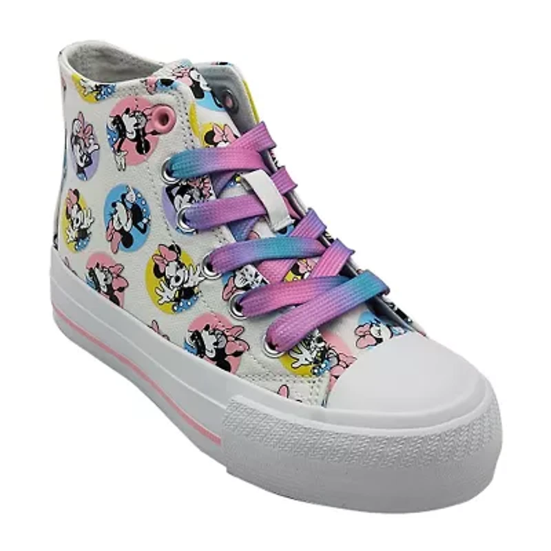 Disney GIrls Minnie Mouse Hightop Sneaker