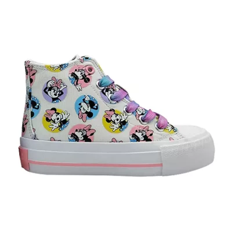 Disney GIrls Minnie Mouse Hightop Sneaker