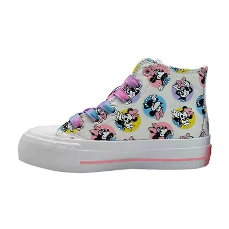 Disney GIrls Minnie Mouse Hightop Sneaker