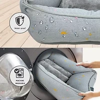 Precious Tails Celestial 24in Gray Pet Bed
