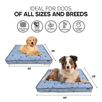 Precious Tails 40in Orthopedic Blue Pet Bed