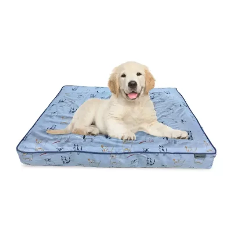 Precious Tails 40in Orthopedic Blue Pet Bed