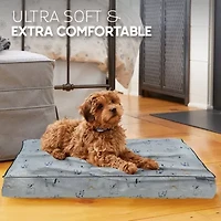 Precious Tails 40in Orthopedic Gray Pet Bed