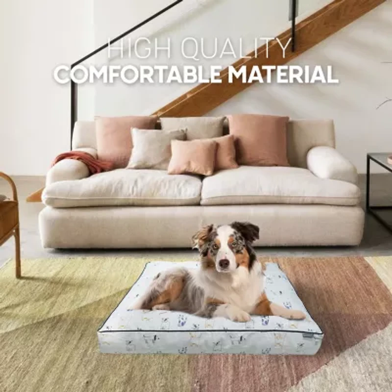 Precious Tails 40in Orthopedic Gray Pet Bed