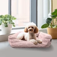 Precious Tails 30" Pink Cuddler Pet Bed