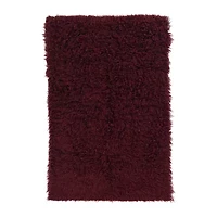 Linon Flokati Solid Woven Rectangular Area Rug