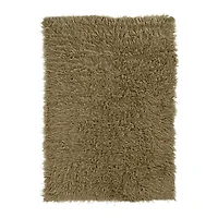 Linon Flokati Solid Woven Rectangular Area Rug