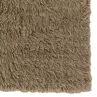 Linon Flokati Solid Woven Rectangular Area Rug