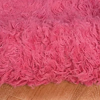 Linon Flokati Solid Woven Rectangular Runner