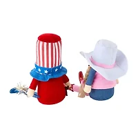 Layerings Uncle Sam And Cowgirl 2-pc. Gnome