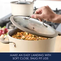 Rachael Ray Cook + Create 10" Silicone-Rimmed Glass Lid
