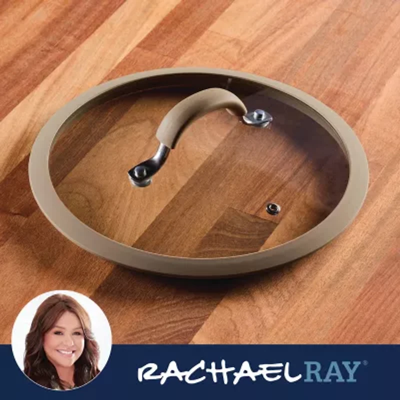 Rachael Ray Cook + Create 10" Silicone-Rimmed Glass Lid