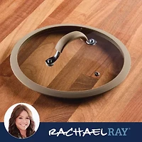 Rachael Ray Cook + Create 10" Silicone-Rimmed Glass Lid
