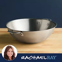 Rachael Ray Professional Stainless Steel 14" Wok