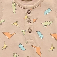 Okie Dokie Baby Boys Crew Neck Sleeveless Jumpsuit