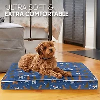 Precious Tails 40" Blue Orthopedic Pet Bed