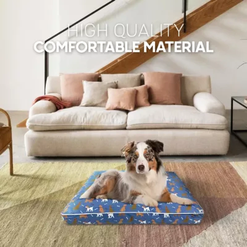 Precious Tails 40" Blue Orthopedic Pet Bed