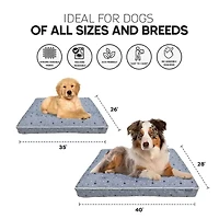 Precious Tails 40" Gray Orthopedic Pet Bed