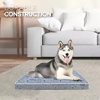 Precious Tails 40" Gray Orthopedic Pet Bed