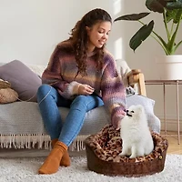Precious Tails Leopard Brown Pet Bed