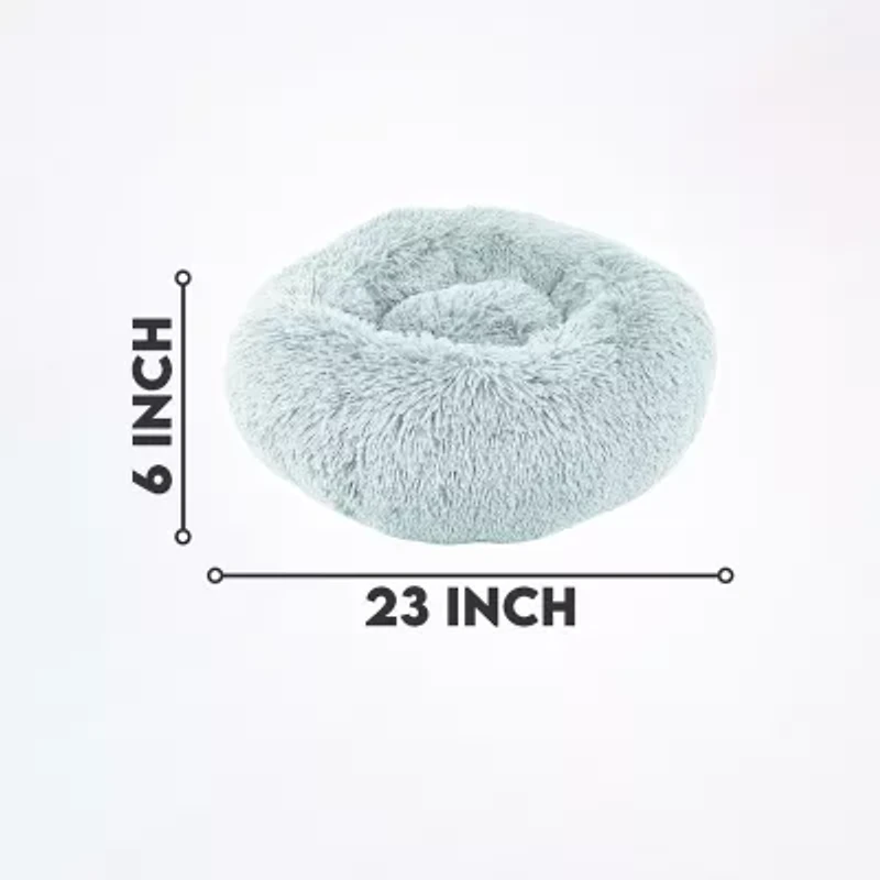 Precious Tails 24" Blue Donut Pet Bed