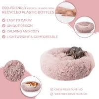 Precious Tails 24" Taupe Donut Pet Bed