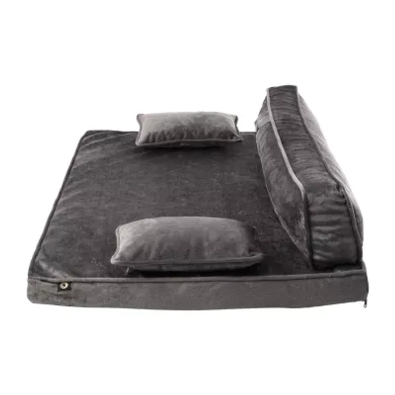 Precious Tails 30" Gray Orthopedic Pet Bed