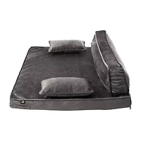 Precious Tails 30" Gray Orthopedic Pet Bed