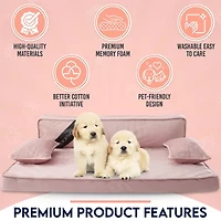 Precious Tails 38" Taupe Orthopedic Pet Bed