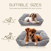 Precious Tails 26" Charcoal Cuddler Pet Bed