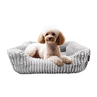Precious Tails 26" Charcoal Cuddler Pet Bed