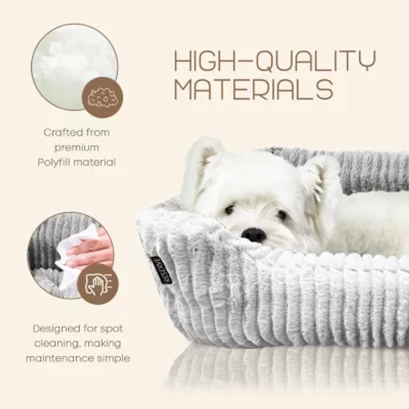 Precious Tails 26" Charcoal Cuddler Pet Bed