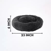 Precious Tails 24" Charcoal Donut Pet Bed