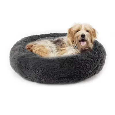 Precious Tails 24" Charcoal Donut Pet Bed