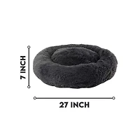 Precious Tails 28" Charcoal Donut Pet Bed