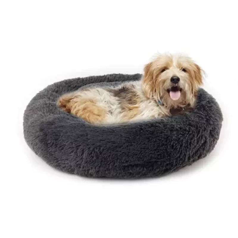 Precious Tails 28" Charcoal Donut Pet Bed
