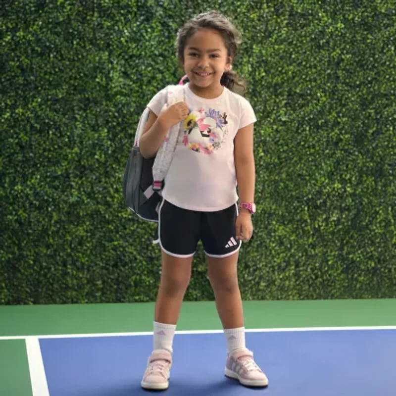 adidas Little Girls 2-pc. Short Set