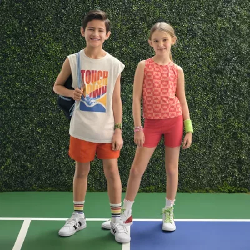 Xersion Little & Big Kid Boys Crew Neck Short Sleeve Active Tank Top