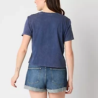Celestial Koi Fish Semi Fit Tee Womens Crew Neck Short Sleeve Regular Juniors Graphic T-Shirt