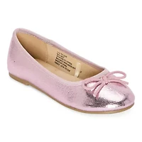 Thereabouts Lexi Little & Big Kid Girls Round Closed Toe Ballet Flats