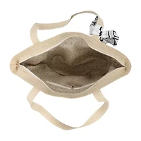 London Fog Straw Tote Bag