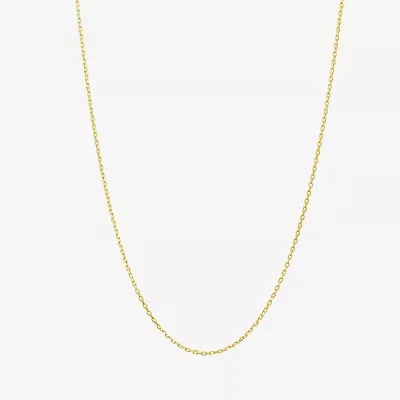 Gold Addiction Womens 10K Gold 18 Inch Link Chain Necklace