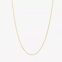 Gold Addiction Womens 10K Gold 18 Inch Link Chain Necklace