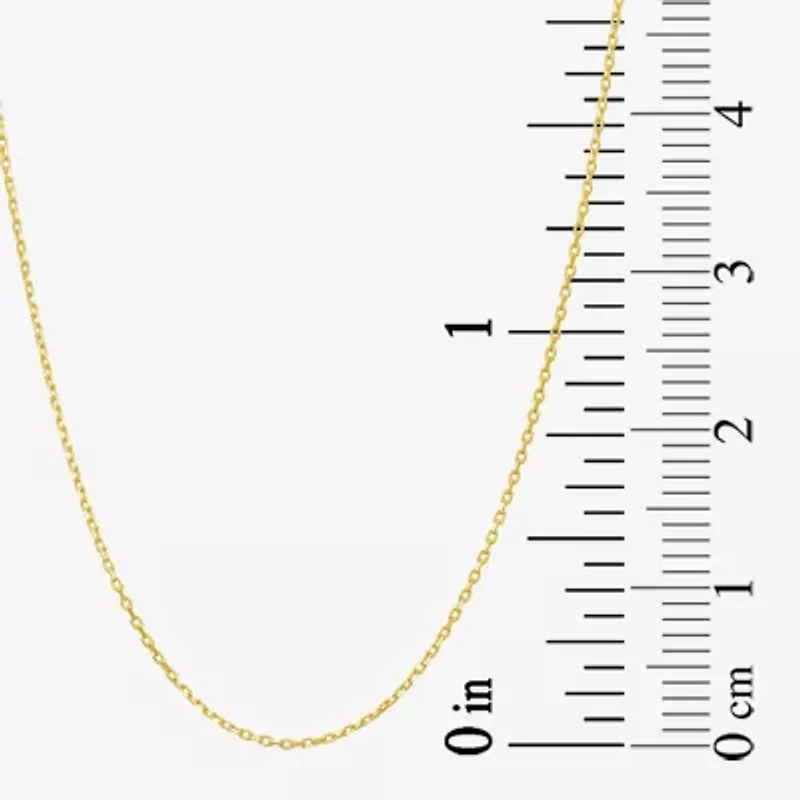 Gold Addiction Womens 10K Gold 18 Inch Link Chain Necklace