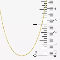 Gold Addiction Womens 10K Gold 18 Inch Link Chain Necklace