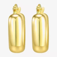 Gold Addiction Womens 10K Gold 16mm Hoop Earrings