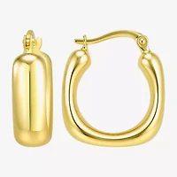Gold Addiction Womens 10K Gold 16mm Hoop Earrings