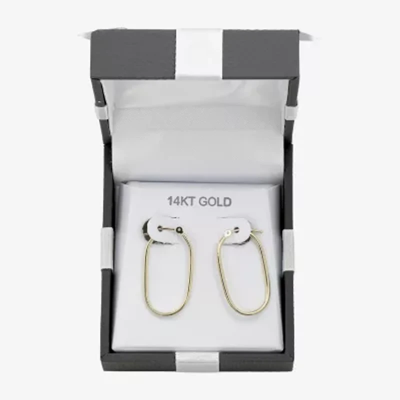 Womens 10K Gold 26mm Hoop Earrings