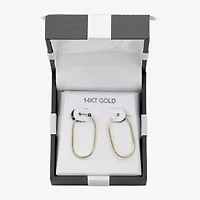 Womens 10K Gold 26mm Hoop Earrings